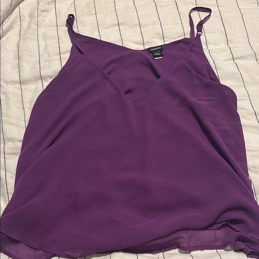 Torrid Purple Camisole Top with Spaghetti Straps